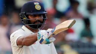 Rohit Sharma scores century on comeback; India declare on 610-6 Rohit Sharma scores century on comeback; India declare on 610-6
